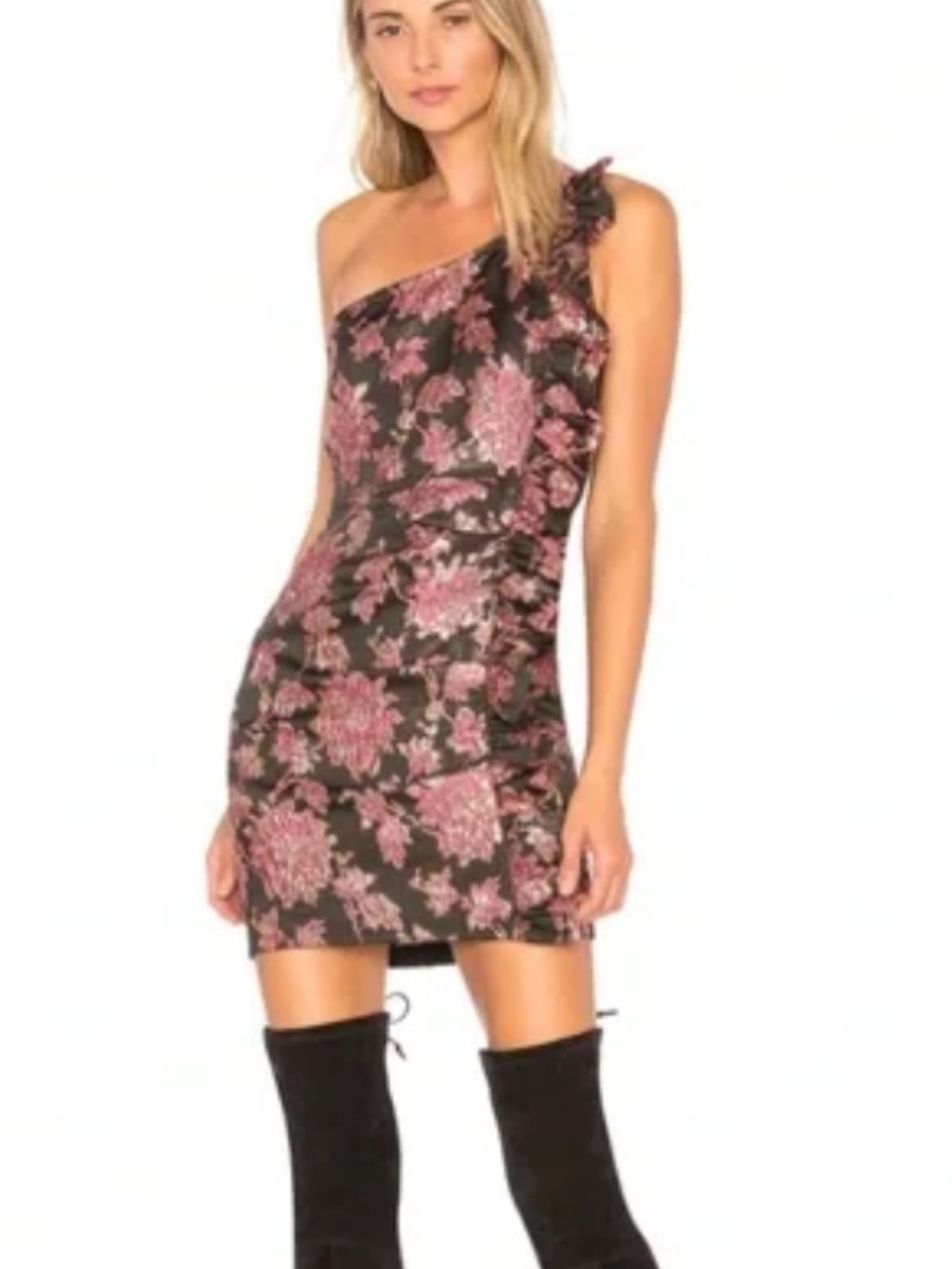 For Love & Lemons Luella Jacquard Mini Dress